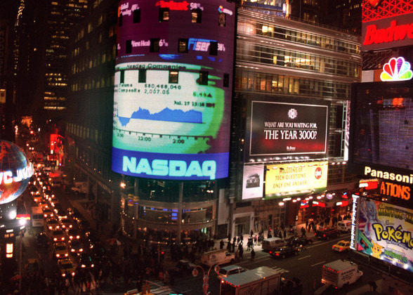 NASDAQ opens as first electronic stock exchange